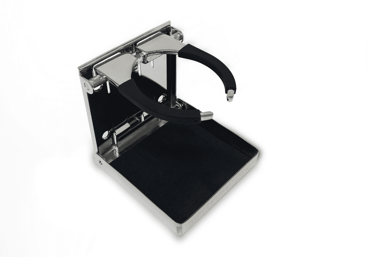 304 Stainless Steel Folding and Adjustable Drink Holder; Suitable for Most Sizes