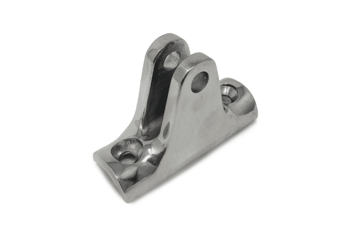 316SS 90 Degree Deck Hinge Top Fitting With Concave Base