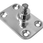 316SS Heavy Duty Side Mount Deck Hinge with Polished Finish