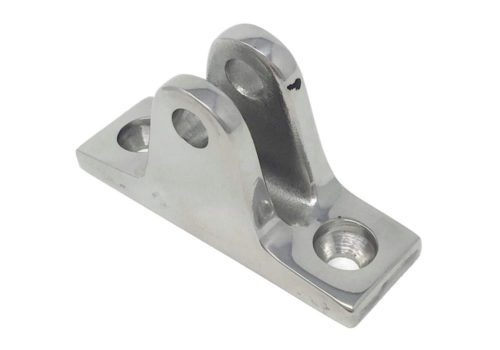 316SS Investment Cast Angled Deck Hinge Top Fitting With Flat Base (No Bolt)