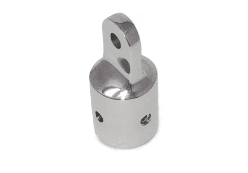 316SS Investment Cast Outside Eye End (Top Cap) for 7/8" O.D. Tubing with Extra Rivet Hole