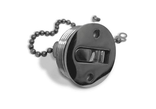 316SS Investment Cast Toggle Cap for Deck Fills With 1.5” Hose