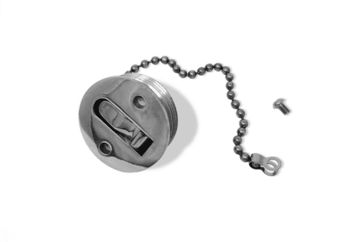 316SS Investment Cast Toggle Cap for Deck Fills With 1.5” Hose