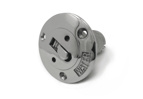 316SS Investment Cast Water Deck Fill With Toggle Cap and Mirror Finish