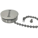 Cap and Chain for Deck Fill With 1.5” Hose