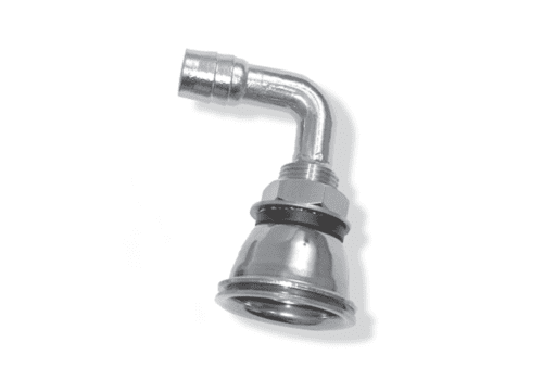 High Polished 316SS Flush Boat Fuel Tank Breather at 90° With 2 Cups