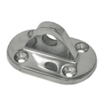 High Polished Sailboat Lifeline Base Investment Cast 316 Stainless Steel