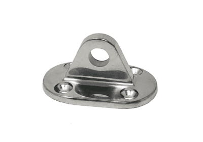 High Polished Sailboat Lifeline Base Investment Cast 316 Stainless Steel
