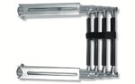 High Quality Over-Platform 4-Step Boat Ladder with Sliding Gudgeons