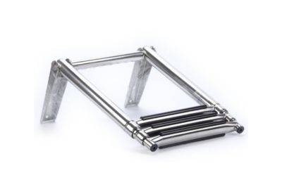 Over-Platform 3-Step Boat Ladder with Heavy Duty Gudgeons and a Secure Grip Handle