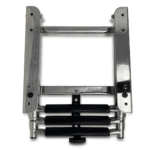 Secure 3-Step Under Platform Ladder with a Polished Finish