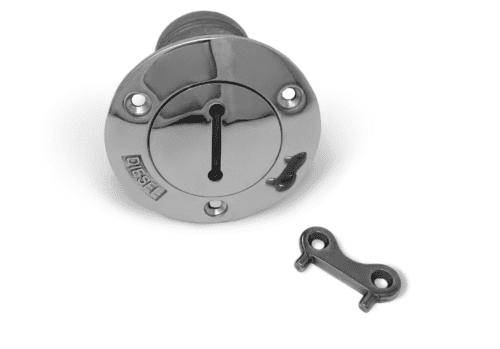 Stainless Steel Replacement Deck Fill Key - Waste, Water, Gas, Diesel Fills