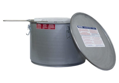 MirOil 60LC Oil Filter Pot With Casters — Easy Filtering of Hot Oil with 55lb (28L) Capacity