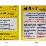 MirOil LF101 Fryliquid — 1 Litre of Antioxidant for Frying Oil