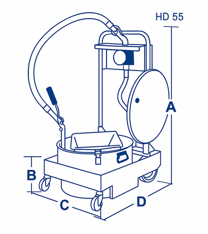 MirOil 55HD30 Fry Oil Filter Machine