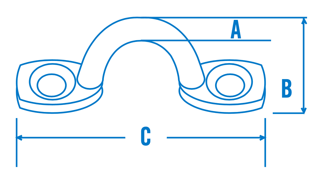 dimensions of pad eye