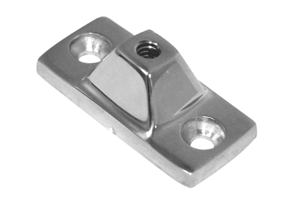Deck Hinge Side Mount Top Fitting – 316 Stainless steel investment cast and a chrome-plated finish.