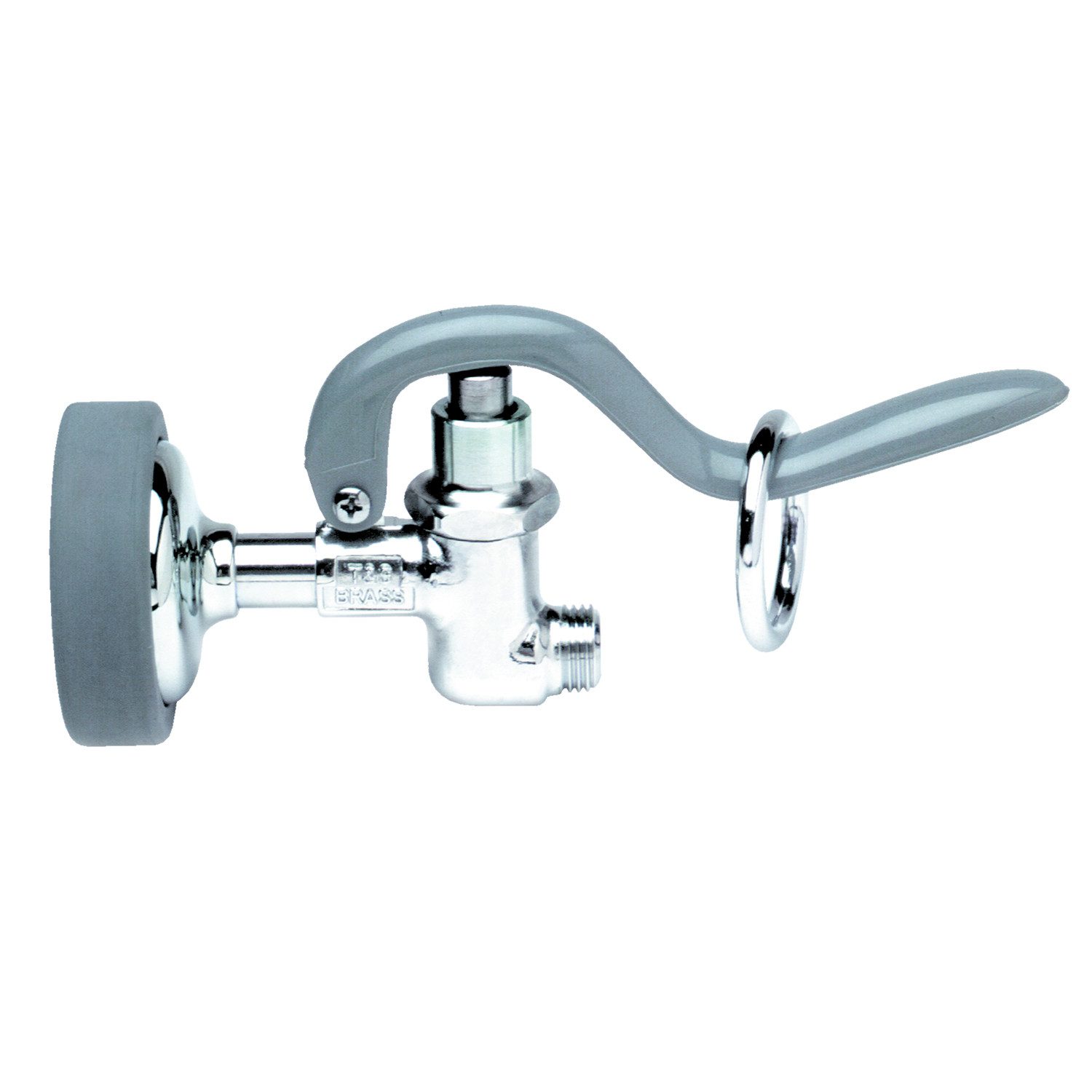 heavy-duty 1.15 GPM spray valve with a doe face for use in industrial kitchens